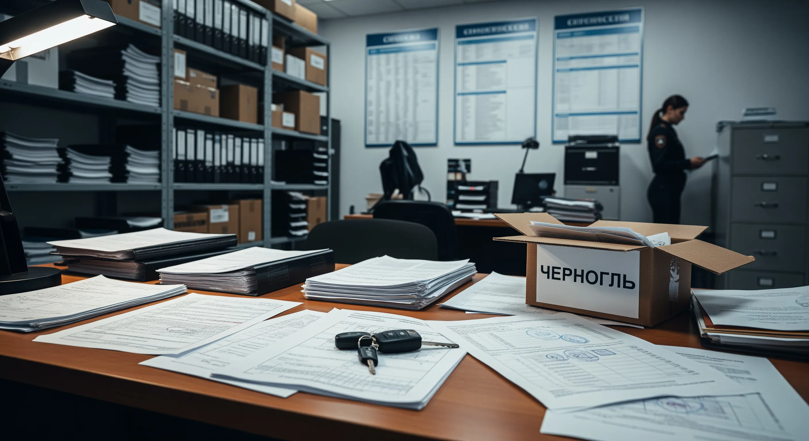 Офіс митного оформлення з документами та ключами автомобілів під час імпорту авто з США в Тернопіль